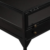 Shadow Box End Table, Black by Four Hands