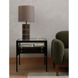 Shadow Box End Table, Black by Four Hands
