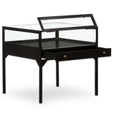 Shadow Box End Table, Black by Four Hands