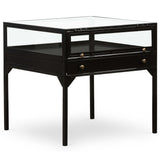 Shadow Box End Table, Black by Four Hands