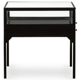 Shadow Box End Table, Black by Four Hands
