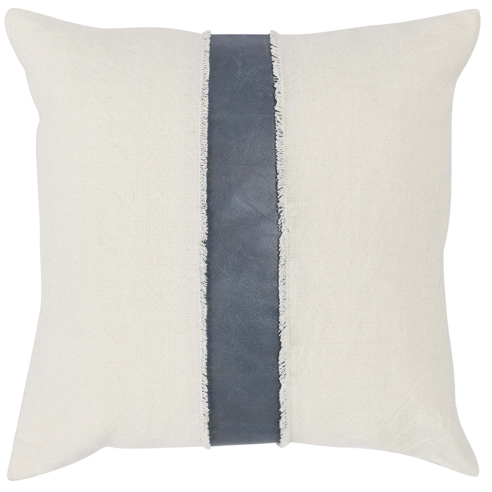 VC Steam Pillow, Sea Fog Blue/Ivory-Accessories-High Fashion Home