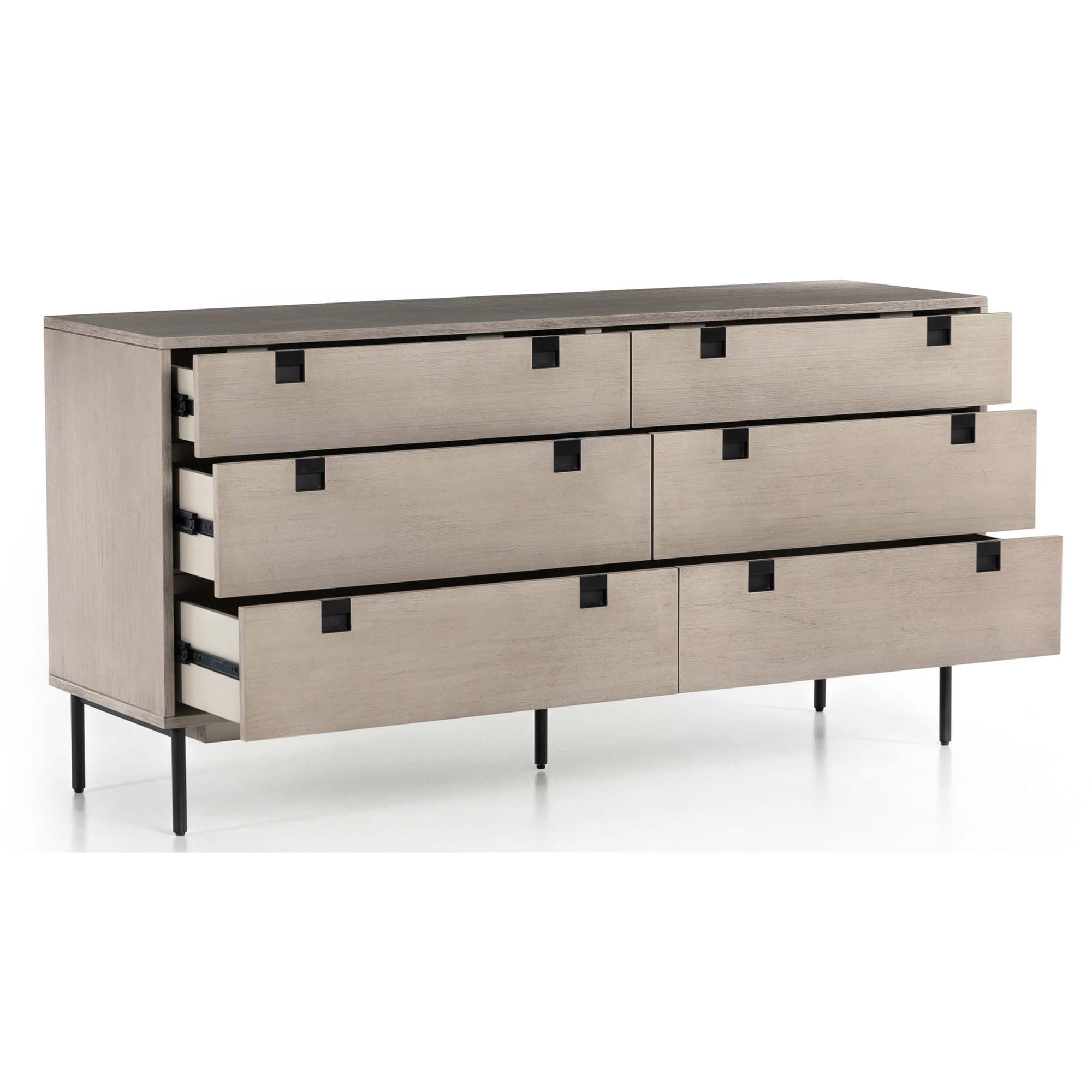 Carly 6 Drawer Dresser, Grey Wash by Four Hands – High Fashion Home Carly 6 Drawer Dresser, Grey Wash by Four Hands – High Fashion Home