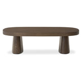 Valen Coffee Table, Rustic Brown-Furniture - Accent Tables-High Fashion Home