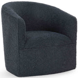 Valencia Swivel Chair, Blue-Furniture - Chairs-High Fashion Home