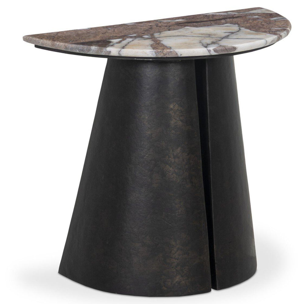 Valentina End Table, Textured Smoke and Russet by Four Hands-Furniture - Accent Tables-High Fashion Home
