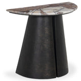 Valentina End Table, Textured Smoke and Russet by Four Hands-Furniture - Accent Tables-High Fashion Home