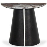 Valentina End Table, Textured Smoke and Russet by Four Hands-Furniture - Accent Tables-High Fashion Home