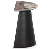 Valentina End Table, Textured Smoke and Russet by Four Hands-Furniture - Accent Tables-High Fashion Home