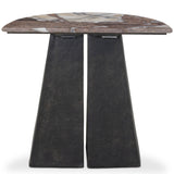 Valentina End Table, Textured Smoke and Russet by Four Hands-Furniture - Accent Tables-High Fashion Home