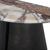 Valentina End Table, Textured Smoke and Russet by Four Hands-Furniture - Accent Tables-High Fashion Home