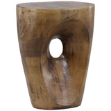 Valkyr Side Table, Antique Brass