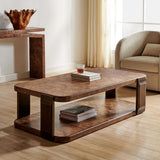 Vance Coffee Table, Mappa Burl