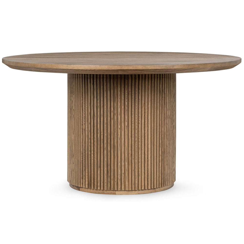 Vander Round Dining Table, Tawny Brown-Furniture - Dining-High Fashion Home