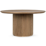 Vander Round Dining Table, Tawny Brown-Furniture - Dining-High Fashion Home