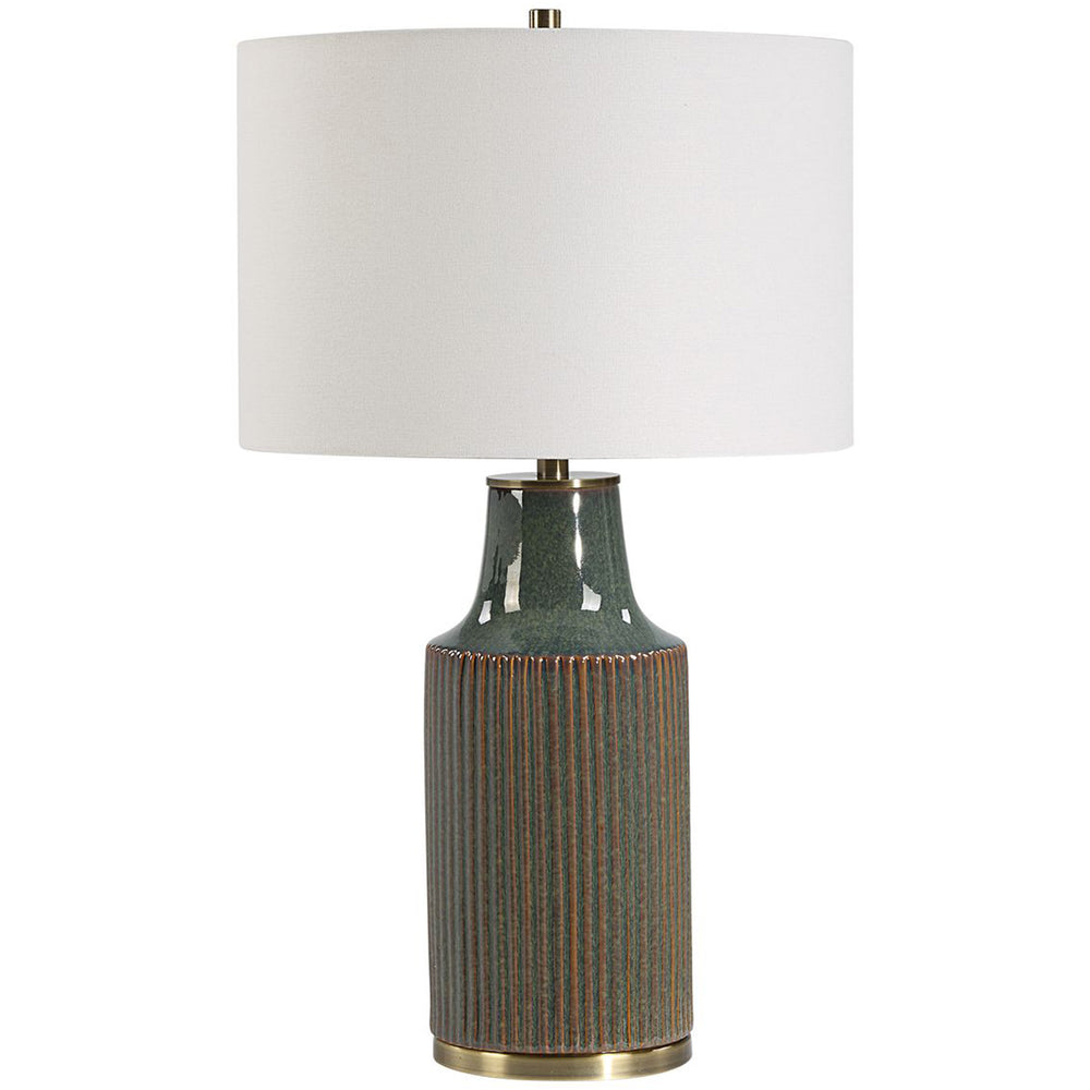 Vanessa Table Lamp, Bluish Green-Lighting-High Fashion Home