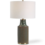 Vanessa Table Lamp, Bluish Green-Lighting-High Fashion Home