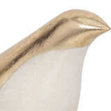 Vara Bird Statuary, White/Gold, Set of 2-Accessories-High Fashion Home