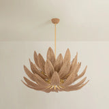 Varanasi 28 Light Chandelier, Vintage Gold Leaf