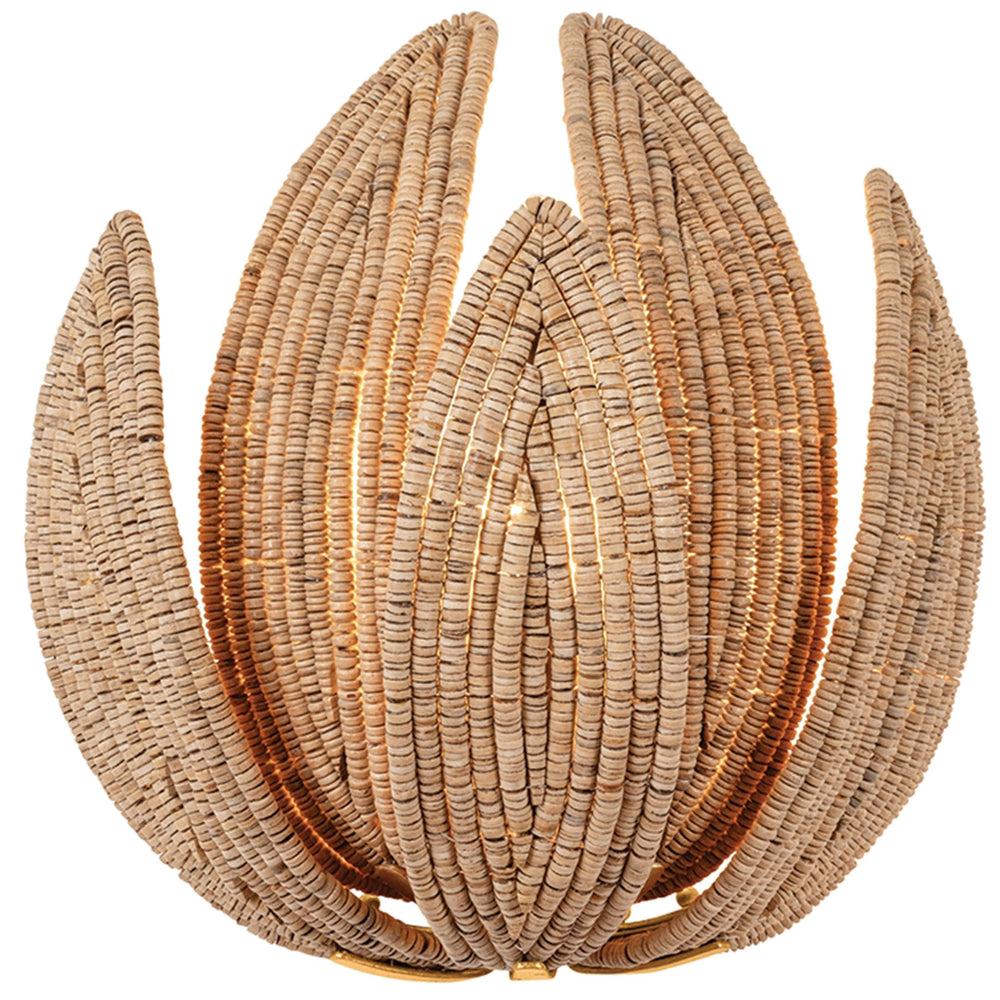 Varanasi Wall Sconce, Vintage Gold Leaf