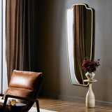 Vault Mirror, Antique Brass Iron by Four Hands