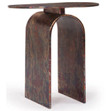 Vault Side Table, Oxidized