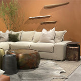 Vault Side Table, Oxidized