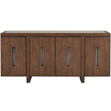 Veda Credenza, Medium Brown-Furniture - Storage-High Fashion Home