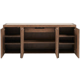 Veda Credenza, Medium Brown-Furniture - Storage-High Fashion Home