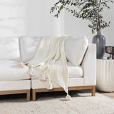 Veda Throw, Ivory