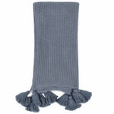 Veda Throw, Sea Fog Blue