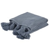 Veda Throw, Sea Fog Blue