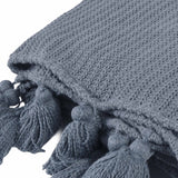 Veda Throw, Sea Fog Blue