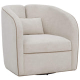 Vega Swivel Chair, Ecru