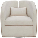 Vega Swivel Chair, Ecru