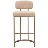 Velar Barstool & Counter Stool, Beige, Set of 2