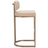 Velar Barstool & Counter Stool, Beige, Set of 2