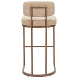 Velar Barstool & Counter Stool, Beige, Set of 2