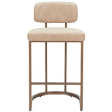 Velar Barstool & Counter Stool, Beige, Set of 2