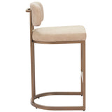 Velar Barstool & Counter Stool, Beige, Set of 2