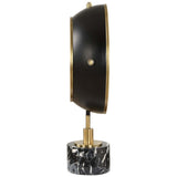 Velar Table Clock, Brushed Brass