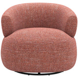 Venezia Swivel Chair, Brown-Furniture - Chairs-High Fashion Home