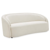 Ventura Curved Sofa, Lila Linen by Becki Owens-Furniture - Sofas-High Fashion Home