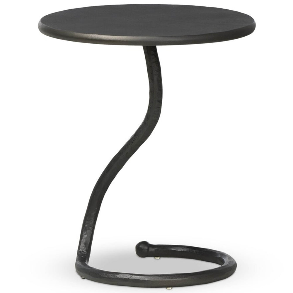 Vera End Table, Gunmetal by Four Hands-Furniture - Accent Tables-High Fashion Home