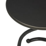 Vera End Table, Gunmetal by Four Hands-Furniture - Accent Tables-High Fashion Home