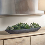 Verde Succulent Centerpiece, Black-Accessories-High Fashion Home