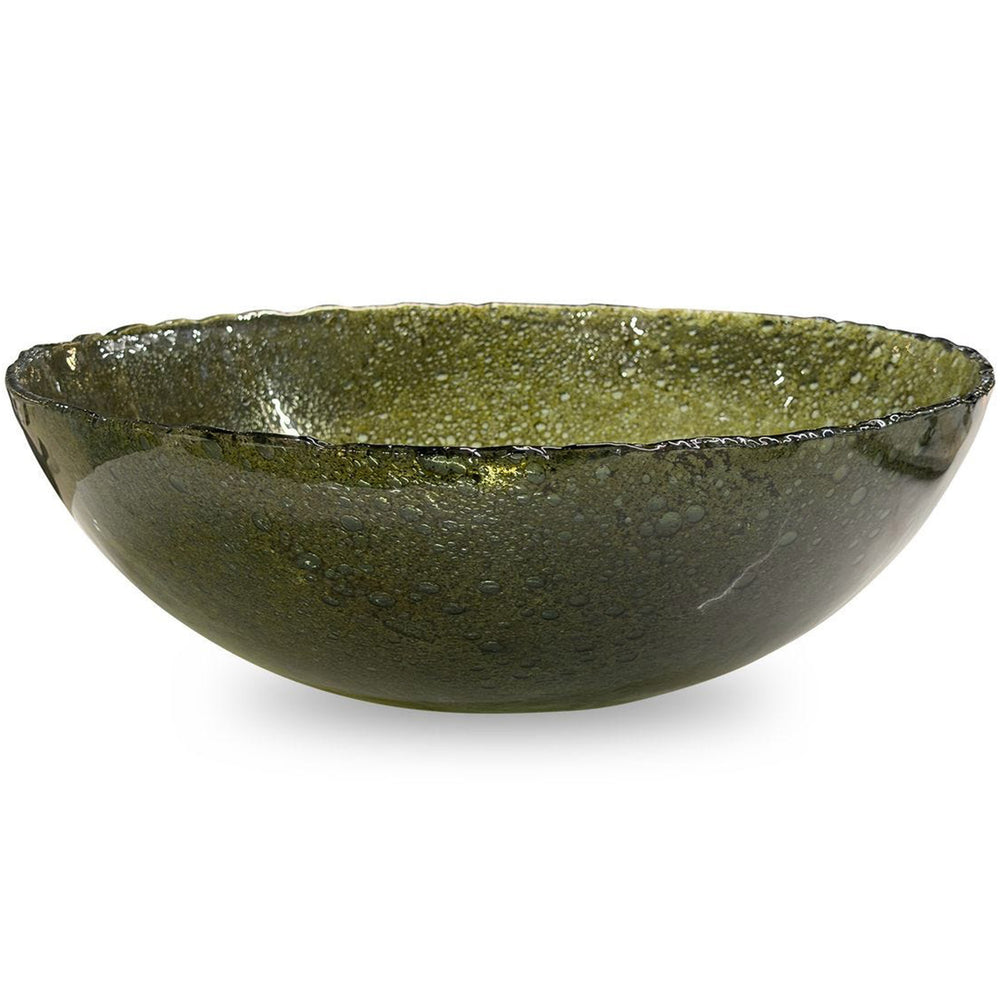 Veridian Shimmer Bowl, Blue/Green-Accessories-High Fashion Home