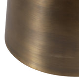 Verla Round Accent Table, White-Furniture - Accent Tables-High Fashion Home