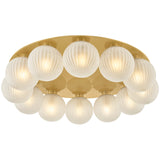 Vernazza 12 Light Flush Mount, Vintage Polished Brass