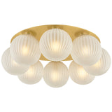 Vernazza 8 Light Flush Mount, Vintage Polished Brass